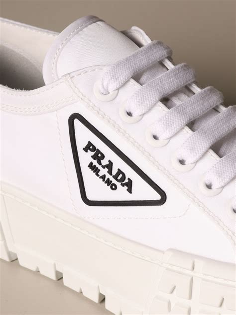 prada chaussure blanc|prada women's shoes.